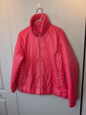 NIKE GOLF Lightweight Puffer Women Pink Color Size XL Zipped Pockets